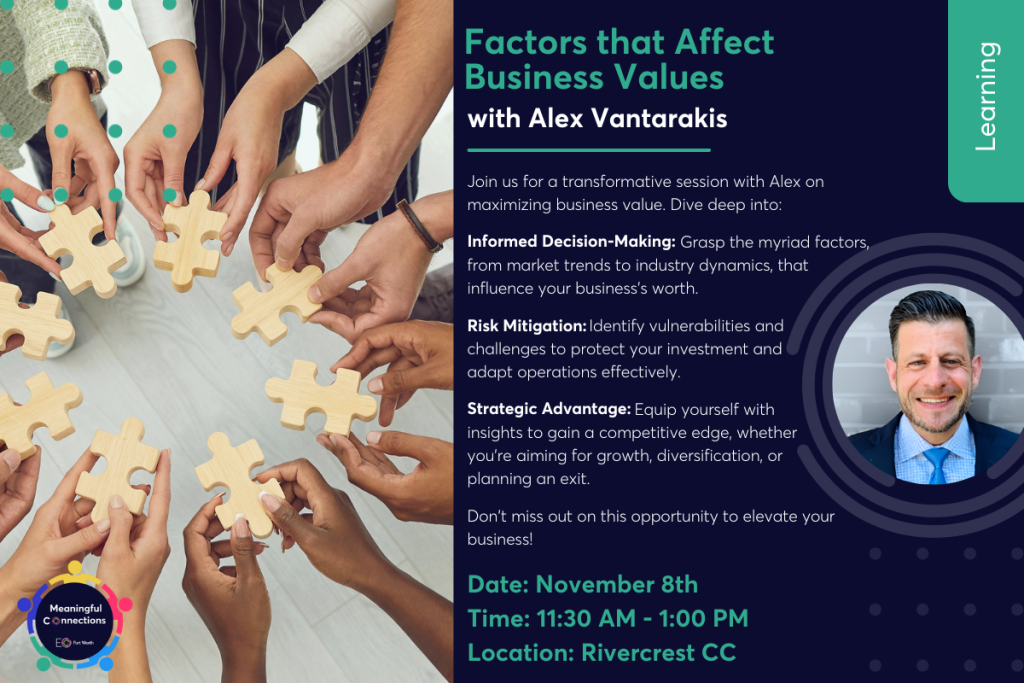 Factors that affect business values.